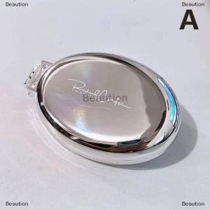 [COD] Beaution หวีพับได้ขนาดเล็กแบบพกพา2อิน1 หวีเป่าลมแผ่นสีเงินหวีผมแปรงเครื่องสำอางกระเป๋าเครื่องสำอางอุปกรณ์แต่งหน้าของขวัญ