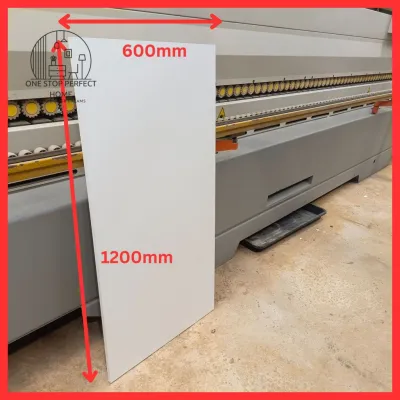 PAPAN CHIPBOARD PUTIH MELAMIN BOARD DENGAN ABS EDGING TEBAL 16mm