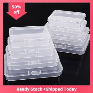 🔥🔥🔥sjqgqx Rectangular Translucent Box Durable Strong Storage Box Packing Plastic Boxes Waterproof Multifunctional Dustproof Storage Case
