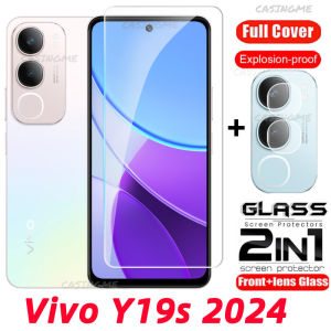 Vivo Y19s 2024 For Vivo Y19s VivoY19s Y 19s Y19 S 4G 5G 2024 Full Cover Tempered Glass Flim Front Film Back Lens Glass Back Camera Lens Screen Protector