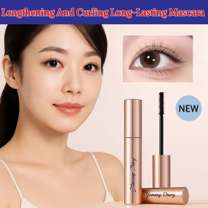 [Waterproof And Non-Smudging] Lengthening And Curling Long-Lasting Mascara Black Thick Eye Lashes Curler Lower Eyelash Base Encryption Styling Liquid