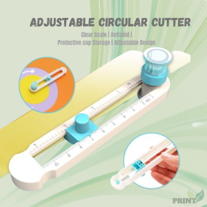 Printleaf -  2cm - 20cm Adjustable Circle Cutter for Button Pin