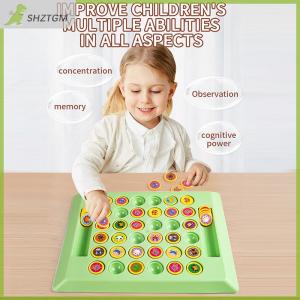 【SHZTGM】 เกมหมากรุกหน่วยความจำแบบพลิกได้ เกมตั้งโต๊ะของเล่น36การ์ดหน่วยความจำเกมสำหรับครอบครัวที่พัฒนาโดยใช้กลยุทธ์พัฒนาสมองสำหรับเด็กอนุบาลอายุ4 5 6ปี