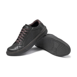 DEO BLACK BROWN |ManNeedMe x NAZ| Sepatu Sneakers Pria Casual Sneaker Cowok