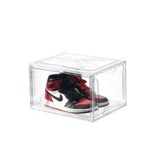 1/2/5Pcs High-top basketball shoe box magnetic home moisture-proof and dustproof plastic acrylic transparent storage shoe box display shoe cabinet