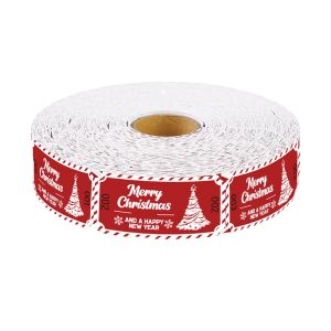 MAYIT 500PCS Đầy màu sắc Vé Rút thăm Giáng Sinh vui vẻ 5cm2.5cm In ấn sống động Vé có thể xé rời Sáng tạo Đa năng Phiếu Rút thăm Giáng Sinh Dành cho các sự kiện