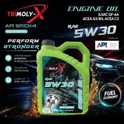TRIMOLY-X TRIMOLYX 5W30 FULLY SYNTHETIC ENGINE OIL SP/CF 4L Car Lubricant Suitable For All Type Car