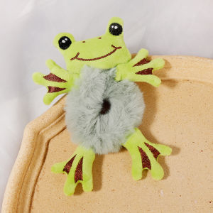 Hoạt hình vải nhung Ếch Thỏ Mèo Thú nhồi bông dây buộc tóc Kawaii Phụ Nữ Động Vật Băng đô co giãn Cô Gái Phụ kiện tóc