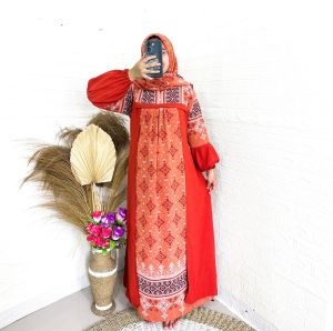 GAMIS AZQIYA DRESS BAHAN CERUTY MIX CRINKLE AIRFLOW GAMIS DEWASA TERBARU