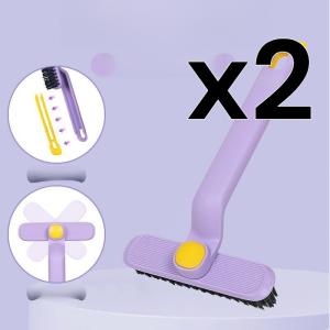 Multifunctional 2in1 rotating cleaning brush for bathroom floor tile dead end vanity crevice/Multifunctional 2in1 Sink Crevice Cleaning Brush