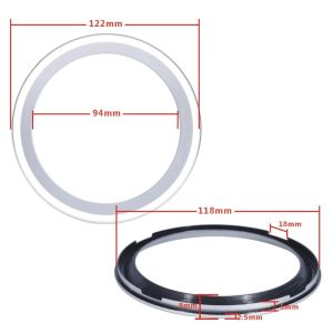 MINIFELE 262 Plastic Speaker Trim Ring 3/4/5/6.5/8 inch Black Silver Gold Plastic Speaker Grille Grille Bezel Loudspeaker Grille
