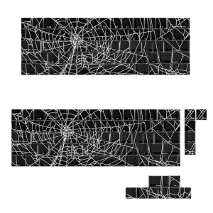 64/74Key Keycaps Customs Spiders Web Keycap Set Side Print Backlit Key Keycaps for 60 61 63 64 65 Mechanical Keyboards