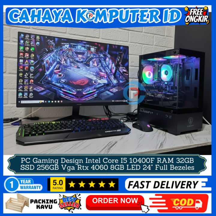 PC Gaming Editing Render Intel Core I5 10400F Gen10 Ram 32GB SSD