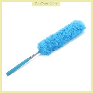 [PureZone] Retractable Duster Stainless Steel Long Handle Dusting Brush Car Household Cleaning Tools Microfiber Dust Brush