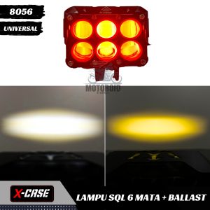 LAMPU TEMBAK LASER SQL 6 MATA LASER GUN KUNING PUTIH DEVIL PLUS BALLAST PROJECTOR UNIVERSAL