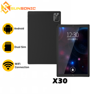 SUNSONIC Tablet 11 Inch 8GB 128GB Android Dual Sim High Resolution Student Learning Online Tablet with Type- C Input