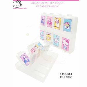 SANRIO PILL CASE CUTE CONTAINER BOX PORTABLE CARRY ON CASE SANRIO CHARACTERS ( JAPAN )