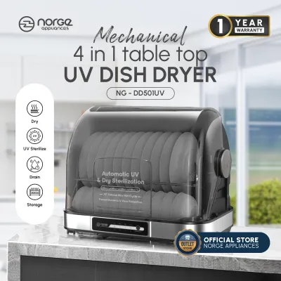 [TERMURAH] Norge 4 in 1 Table-top UV Dish Dryer| Sterilizer Alat Makan |Steril Botol Asi
