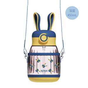 ‼️JUALAN HEBAT‼️450ML TRITAN Botol Cawan Air Straw Straw Water Cup Bottle 童萌迷踪兔吸管水瓶