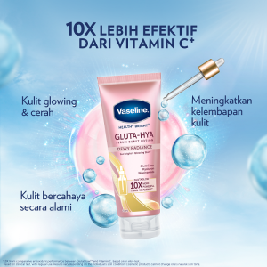 Vaseline Gluta-Hya Body Serum Dewy Radiance 330ml x2