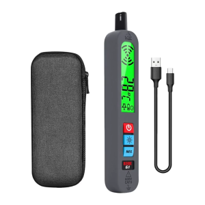 Long Time Rechargeable Gas Detectors Portable Leak Sniffers Audible Visual Alarm For Home Use