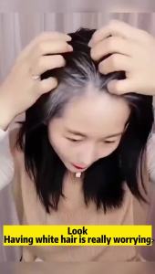 [Instant Hair Dye]Plant Hair Dye Comb Covering Gray Hair Waterproof And Sweat-Proof Fast Dyeing Hair Dye Stick  Hair Concealer .AutoMaxion