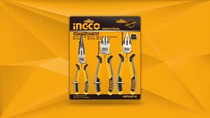 Ingco by Winland CR-V Pliers Set Long Nose Combination Plier Cut 3pcs HKPS08318 ING-HT