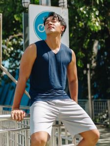 AIRMILL® เสื้อแขนกุด Oxygen Suit นุ่ม บางเบา ซับเหงื่อ ระบายอากาศ แห้งไว Anti-bacteria