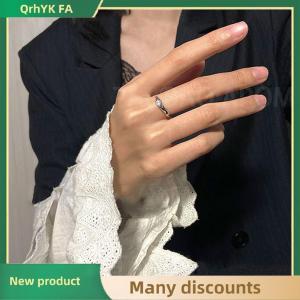 🔔🔔🔔QA Retro Gothic Color Zircon Alloy Ring For Women Girls Vintage Open Adjustable Rings Punk Geometry Party Jewelry