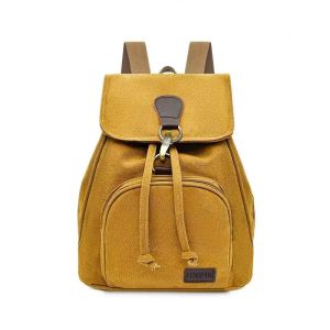 NAZANA Women Canvas Backpack Female Vintage Pure Cotton Travel Bag Fashion Laptop School Bags #2812