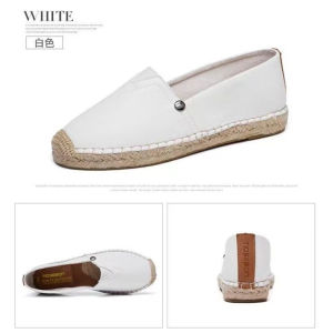 Espadrille Shoes for Men Fisherman Shoes Mens Bottom Lazy Shoes Sweat-Absorbing Breathable Handmade Fashion All-Match Leather Loafers Shoes for Men 2023 Style