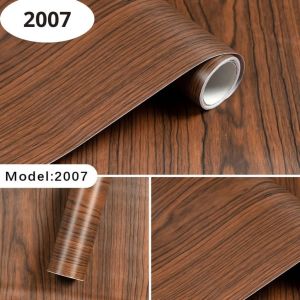 Wallpaper Stiker  Dinding  Kayu Serat Coklat  Elegan Lebar 45cm