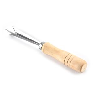 Pineapple Peeler with Wooden Handle Stainless Steel Pineapple Seed Remover Pineapple Eye Peeler
