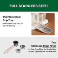 Vermax Coffee machine 950W Milk frother system 20Bar Coffee Maker Stainless Steel Italy Espresso Machine Christmas gifts. 