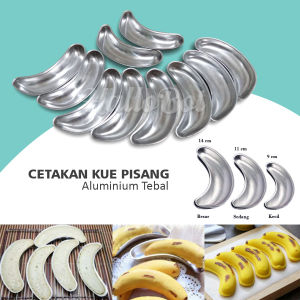 Cetakan Kue Pisang / Cetakan Roti Pisang / Cetakan Banana Milk Crispy / Banana Cake Isi 5pc
