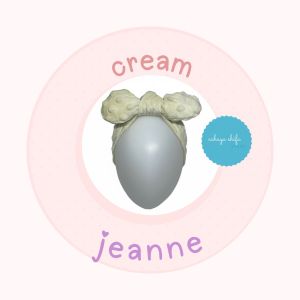 NEW Head Band JEANNE Bow Puffy Bow Bandana Bayi Lembut Terlucu Bahan Premium