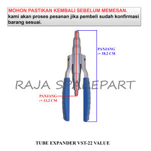 TEV SWAGING TOOL / ALAT PEMBESAR LUBANG pipa tembaga / TUBE EXPANDER VST-22 VALUE