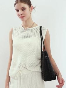 Túi xách nữ da bò thật mẫu mới túi đeo vai thời trang túi công sở hàng ngày phong cách tối giản dung tích lớn túi mẹ con có quai đan.