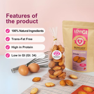 Madeleine Premix 150g - Diabetic Friendly Trans-Fat Free High in Protein 100% Natural