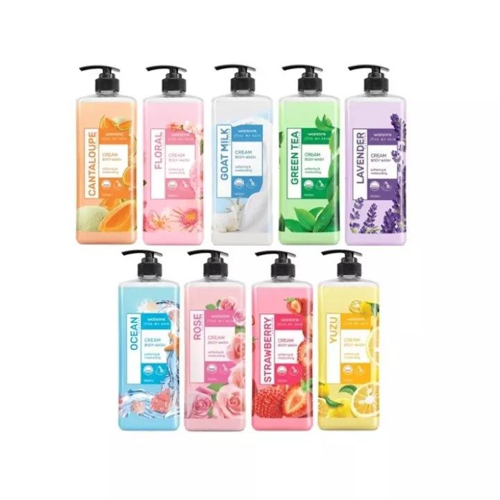 Watsons Shower Gel Cream Bath 1L Green Tea / Watermelon / Strawberry