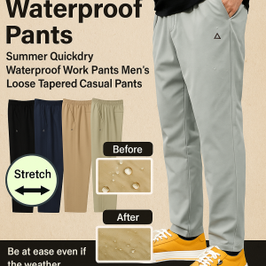 Work Pants Fashion Casual Style Multifunction Long Pants Three-dimensional Cut Slimming Effective Barrier