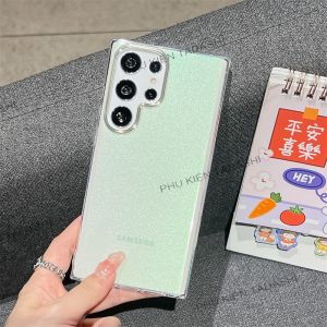 Ốp lưng Samsung S22/ S22 Plus/ S22 Ultra Galaxy S23/ S23 Ultra/ S23 Plus Lưng CỨNG KIM TUYẾN ÓNG ÁNH Chống Ố Chống Bám Vân Tay Có Gờ Bảo Vệ Camera