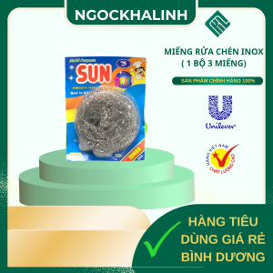 Miếng rửa chén INOX ( 1 bộ 3 miếng)