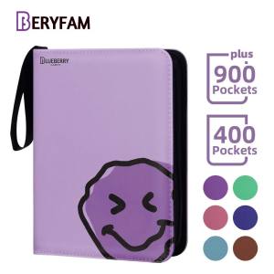 Blueberry Binder Zipper Album 400/900 Pocket Leather Lomo Card Binder Photocard Big A4 Kpop Pokemon BERYFAM