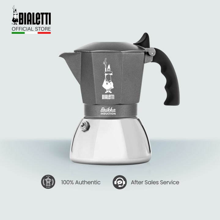Bialetti Brikka Induction Moka Pot Italian Ground Coffee Espresso Maker Stovetop LongLasting