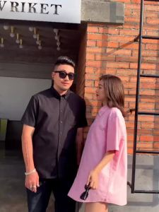 [QiaoFan] [Plus Size]90-160KG Men Oversized Plain Short Sleeve Button Down Collar Tops Man Big Size Casual Loose Business Cotton Shirt