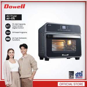 Dowell 15L Digital Air Fryer Oven | Touch Screen | 14 Preset Programs | Air Fry & Rotisserie | 1600W | AF-17E
