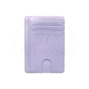 TC BW-073 Vertical Slim PU Leather Multi-Slot Card Holder With Cash Slot | RFID Protected