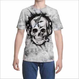 Kaos 3D 3 Dimensi Skull Head Premium Bangkok Thailand