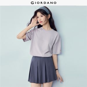 Giordano Beau Monde Women Women Pure Cotton T-Shirt Free Shipping 13326397
